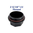 DeeMaxx Black Aluminum MaxxGuard Threaded Replacement Dust Cap for 3,500 lb Hubimage3