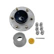 DeeMaxx Pre Greased Galvanized 6 Lug Threaded Boat Trailer Hub Kit for 6000lb Axleimage1