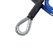 Single Blue Vinyl Clevis Hook Trailer Safety Cable 42 inches 25,000lb by Demcoimage2