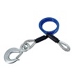 Single Blue Vinyl Clevis Hook Trailer Safety Cable 42 inches 25,000lb by Demcoimage1